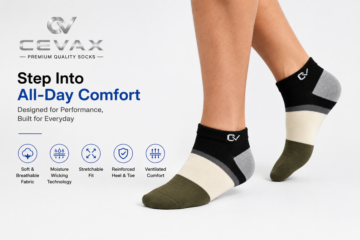 CEVAX Unisex Self Design Ankle Length