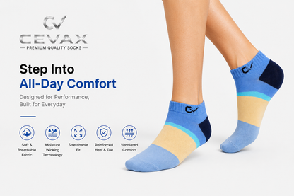 CEVAX Unisex Self Design Ankle Length