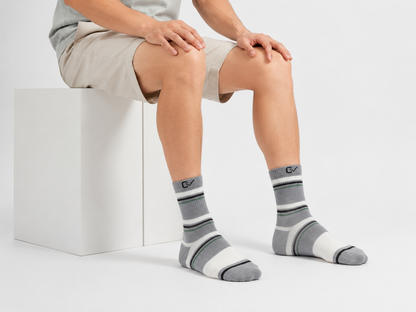 CEVAX Unisex Striped Mid-Calf/Crew