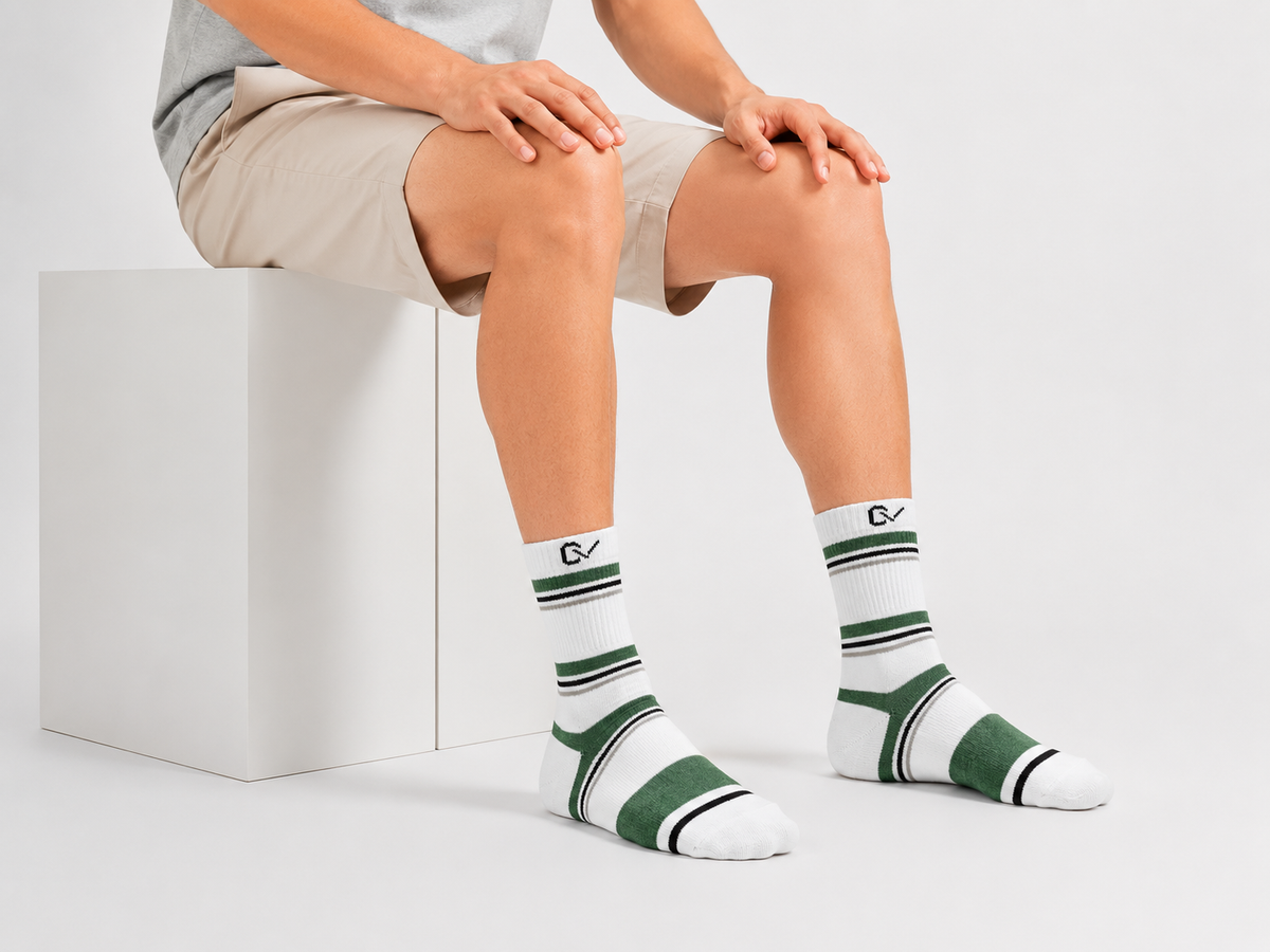 CEVAX Unisex Striped Mid-Calf/Crew
