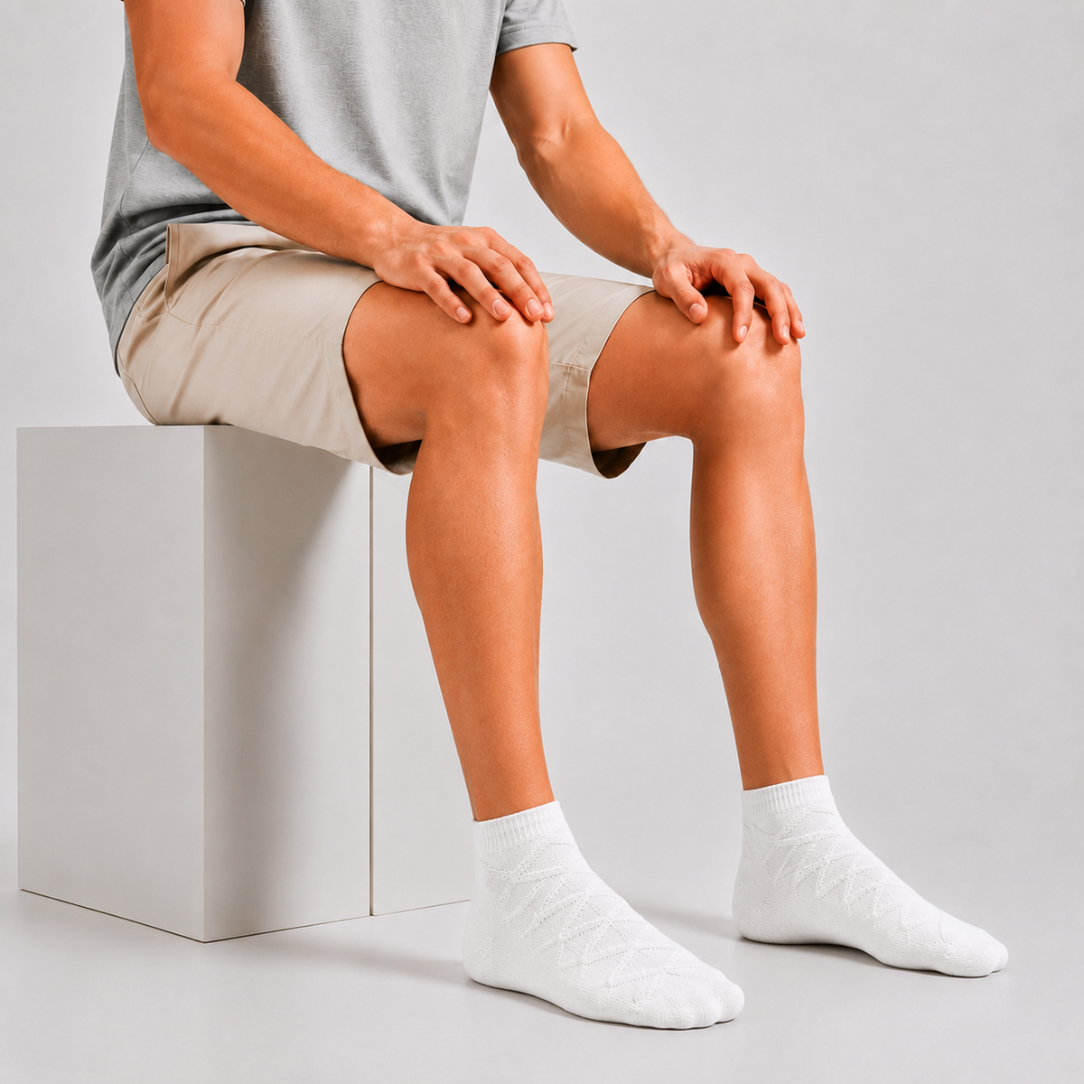 CEVAX Unisex Self Design Ankle Length