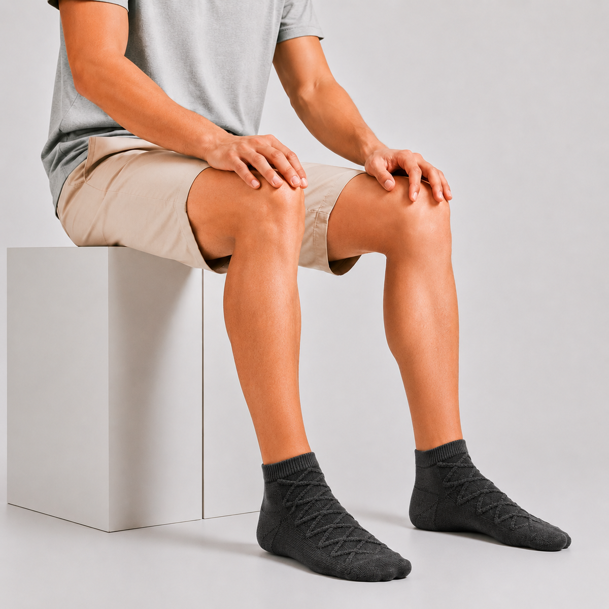 CEVAX Unisex Self Design Ankle Length