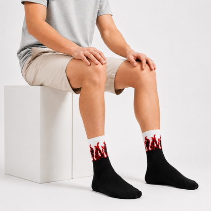 CEVAX Unisex Printed Mid-Calf/Crew