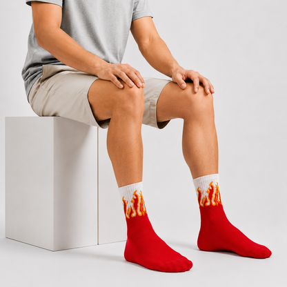 CEVAX Unisex Printed Mid-Calf/Crew
