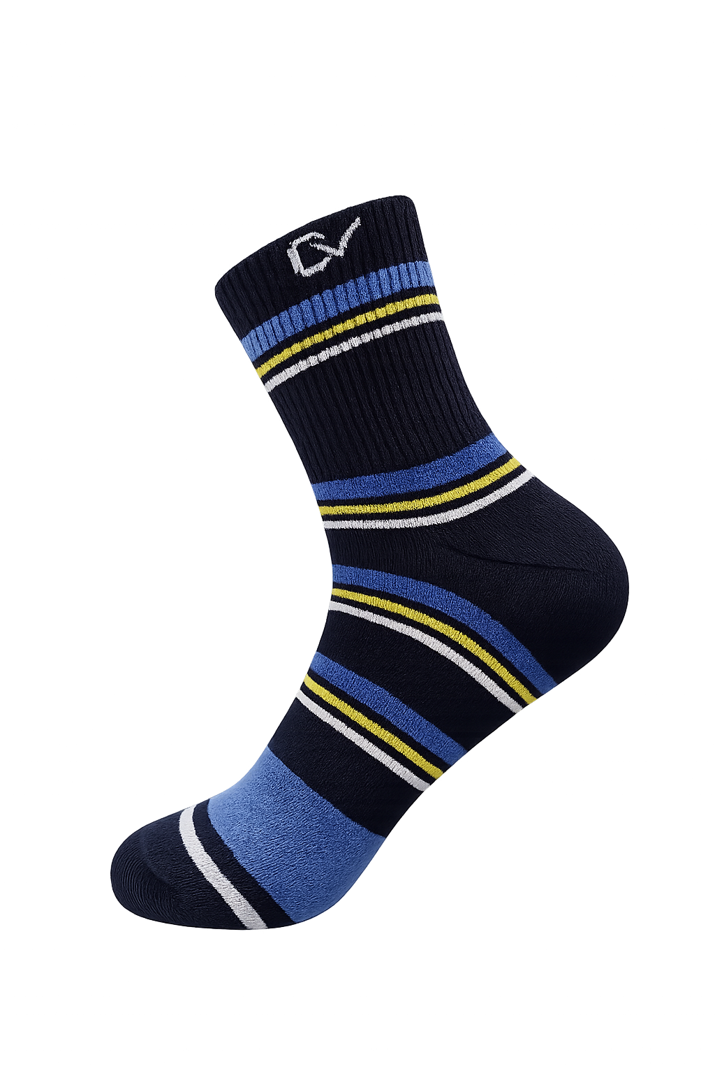 CEVAX Unisex Striped Mid-Calf/Crew
