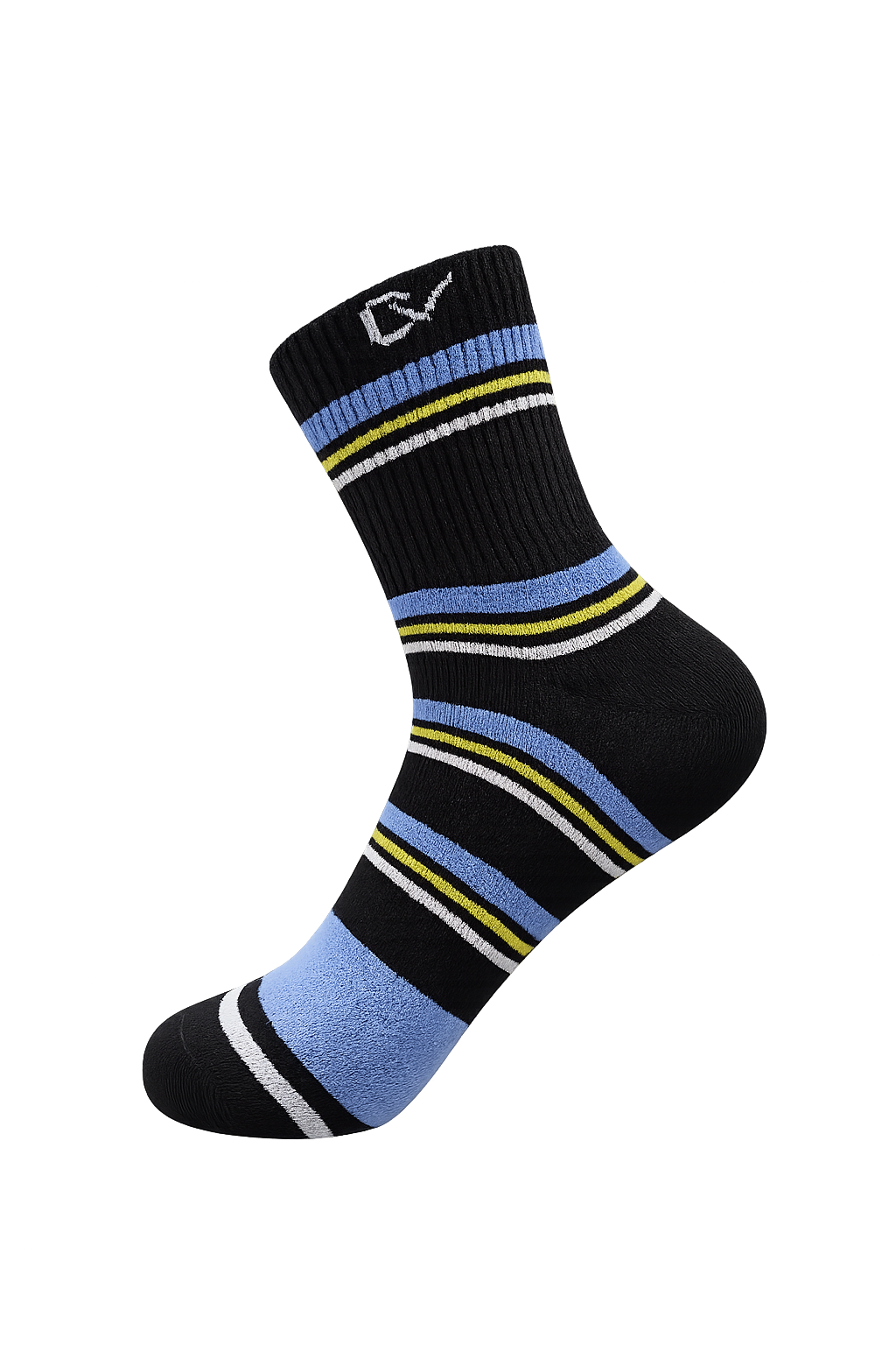 CEVAX Unisex Striped Mid-Calf/Crew