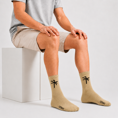 CEVAX Unisex Self Design Mid-Calf/Crew