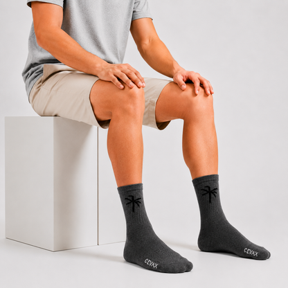 CEVAX Unisex Self Design Mid-Calf/Crew