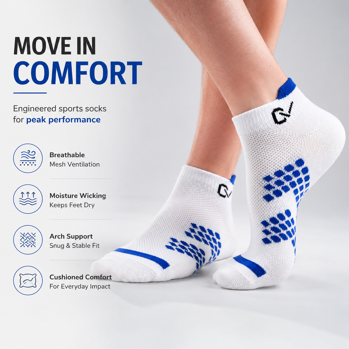 CEVAX Unisex Self Design Ankle Length