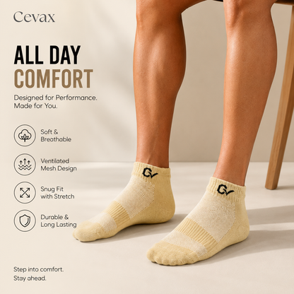 CEVAX Unisex Self Design Ankle Length