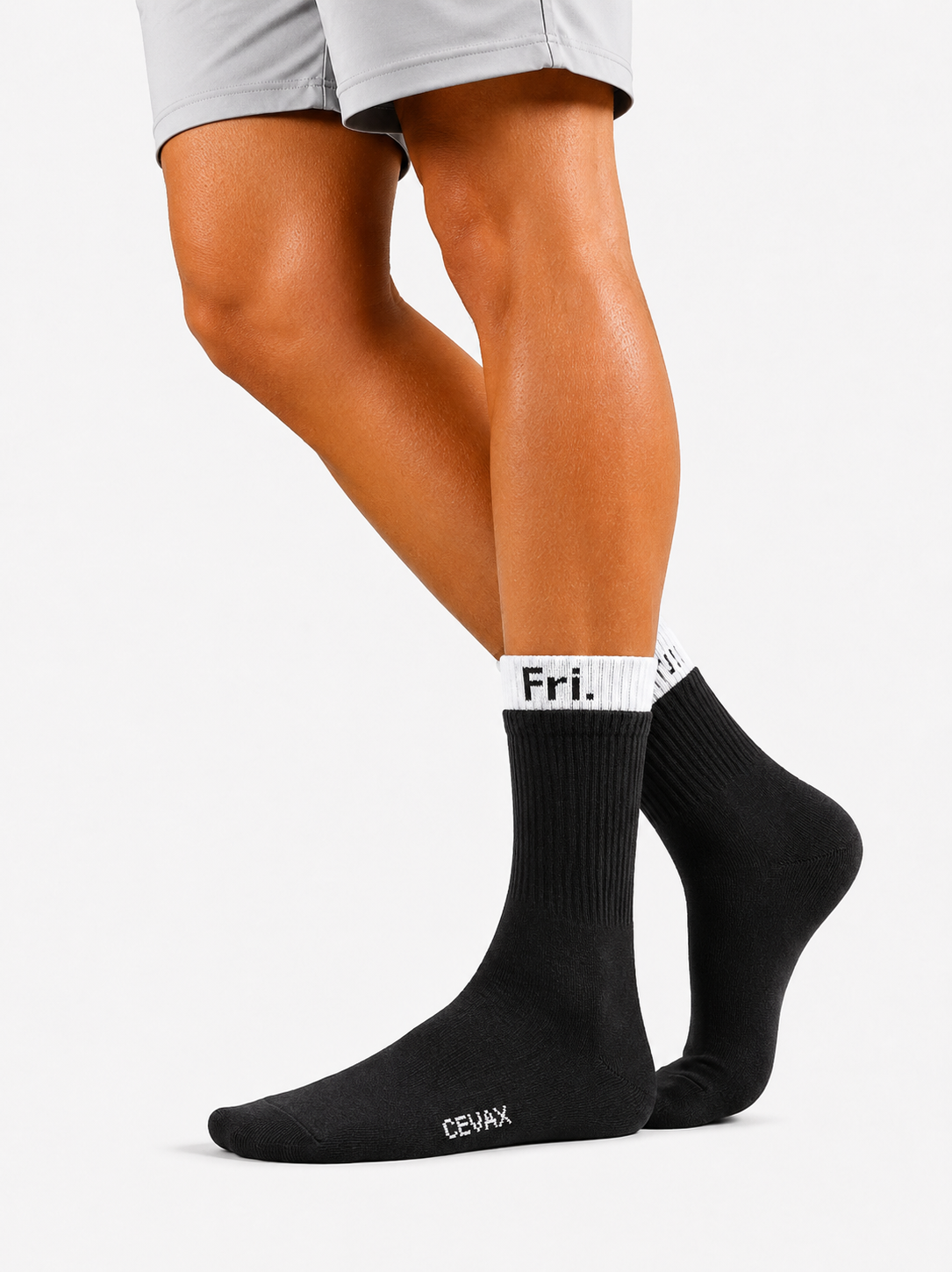 CEVAX Unisex Self Design Mid-Calf/Crew