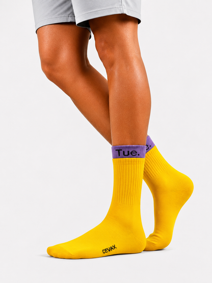 CEVAX Unisex Self Design Mid-Calf/Crew