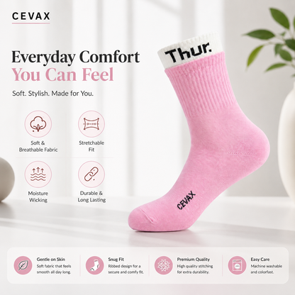 CEVAX Unisex Self Design Mid-Calf/Crew