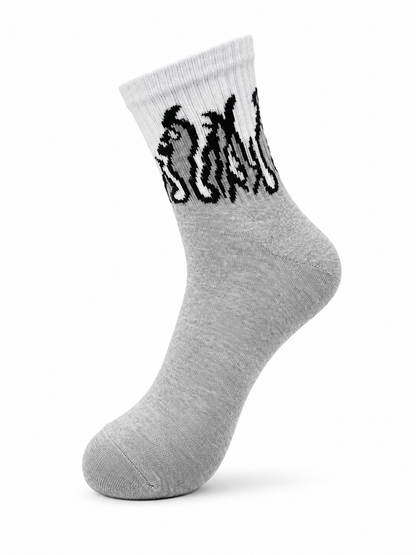 CEVAX Unisex Printed Mid-Calf/Crew