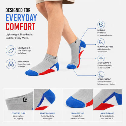 CEVAX Unisex Self Design Ankle Length