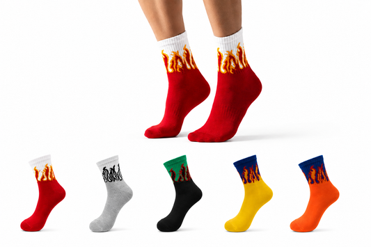 CEVAX Unisex Printed Mid-Calf/Crew