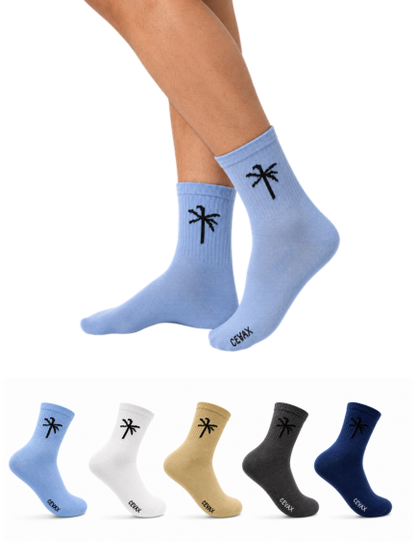 CEVAX Unisex Self Design Mid-Calf/Crew